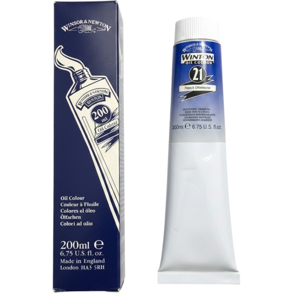 Winsor & Newton Winton Oil Colour French Ultramarine 21‎ Blue Paint 200ml Tube